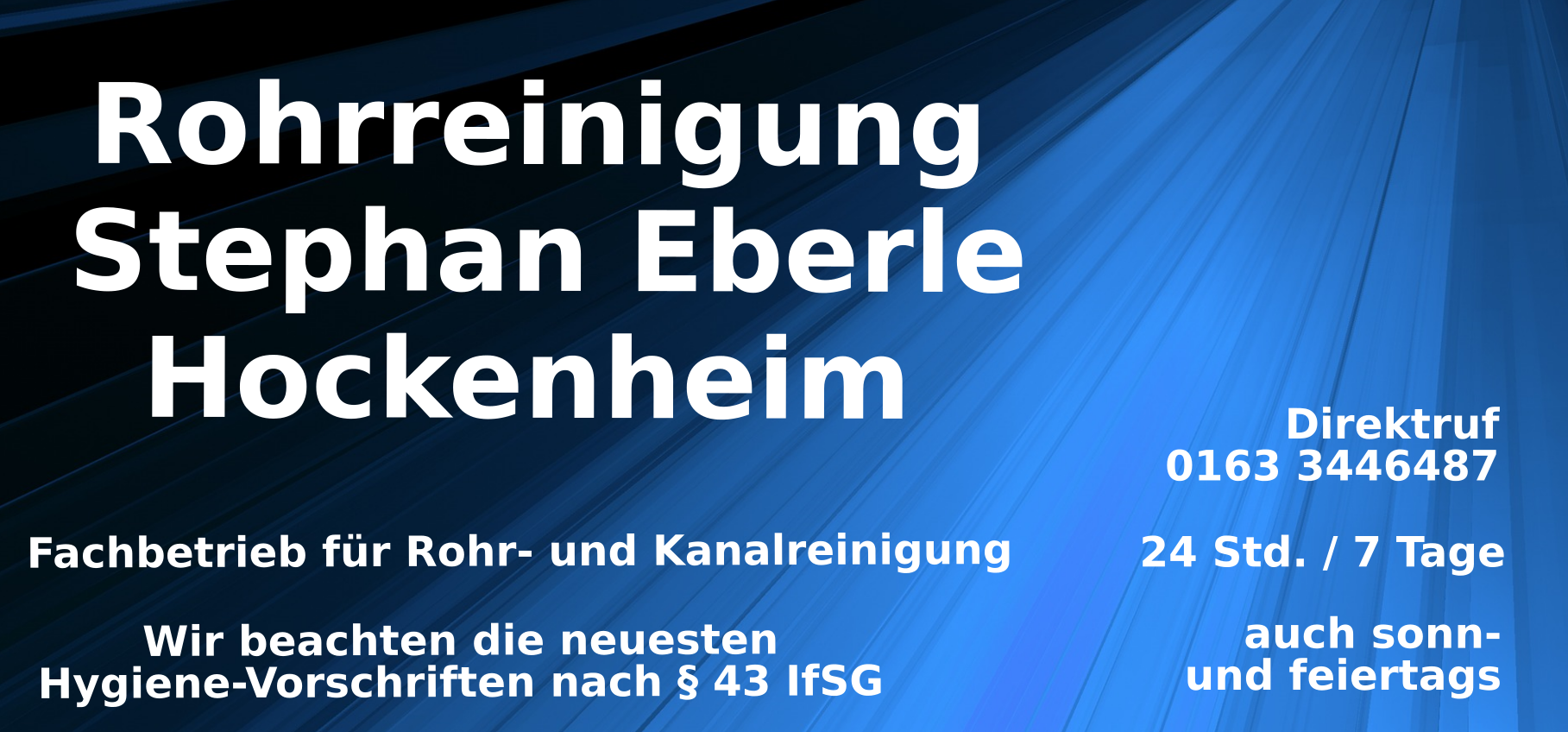 Rohrreinigung Stephan Eberle Hockenheim